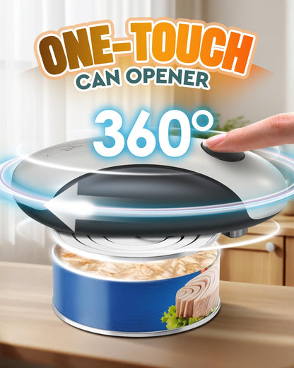Zoomsnail Electric Can Opener, Automatic Rechargeable Can Openers with One-Touch Smooth Edge & Magnetic Lid - Hands-Free Easy-Grip Opener for Seniors with Arthritis and Most Cans