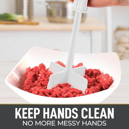 Simple Craft Meat Chopper, Premium Meat Masher & Hamburger Chopper Utensil, Perfect for Cooking, Baking, Turkey, Mashed