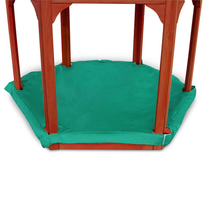 Gorilla Playsets 02-2023 Play-Zee-Bo Sandbox Gazebo with Canopy Roof