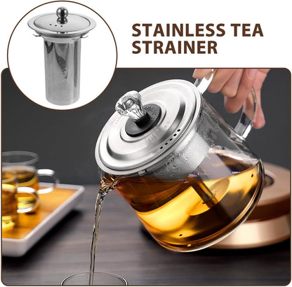 HEMOTON 2pcs Tea Strainer, Loose Tea Filter, Teapot Mesh Strainer, Tea Infuser, Tea Basket