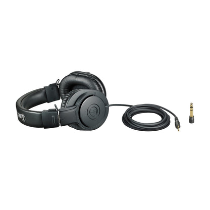 Audio-Technica ATH-M20x Professional Studio Monitor Headphones, Black