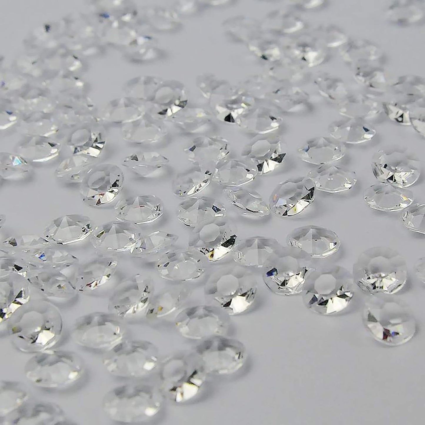 ZKC 4.5mm 10000PCS Clear Crystal Acrylic Diamond Vase Fillers - Beads for Wedding Centerpiece Decorations