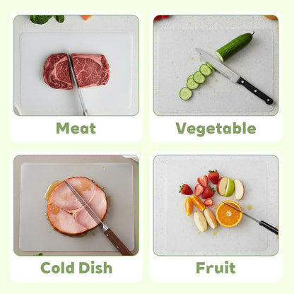 Oqqlin 15 Pcs Flexible Plastic Cutting Mats, 17 x 11 Inch Clear Plastic Cutting Board Mats Wipeable Frosted Placemats for Kitchen, Cooking, Table, Writing