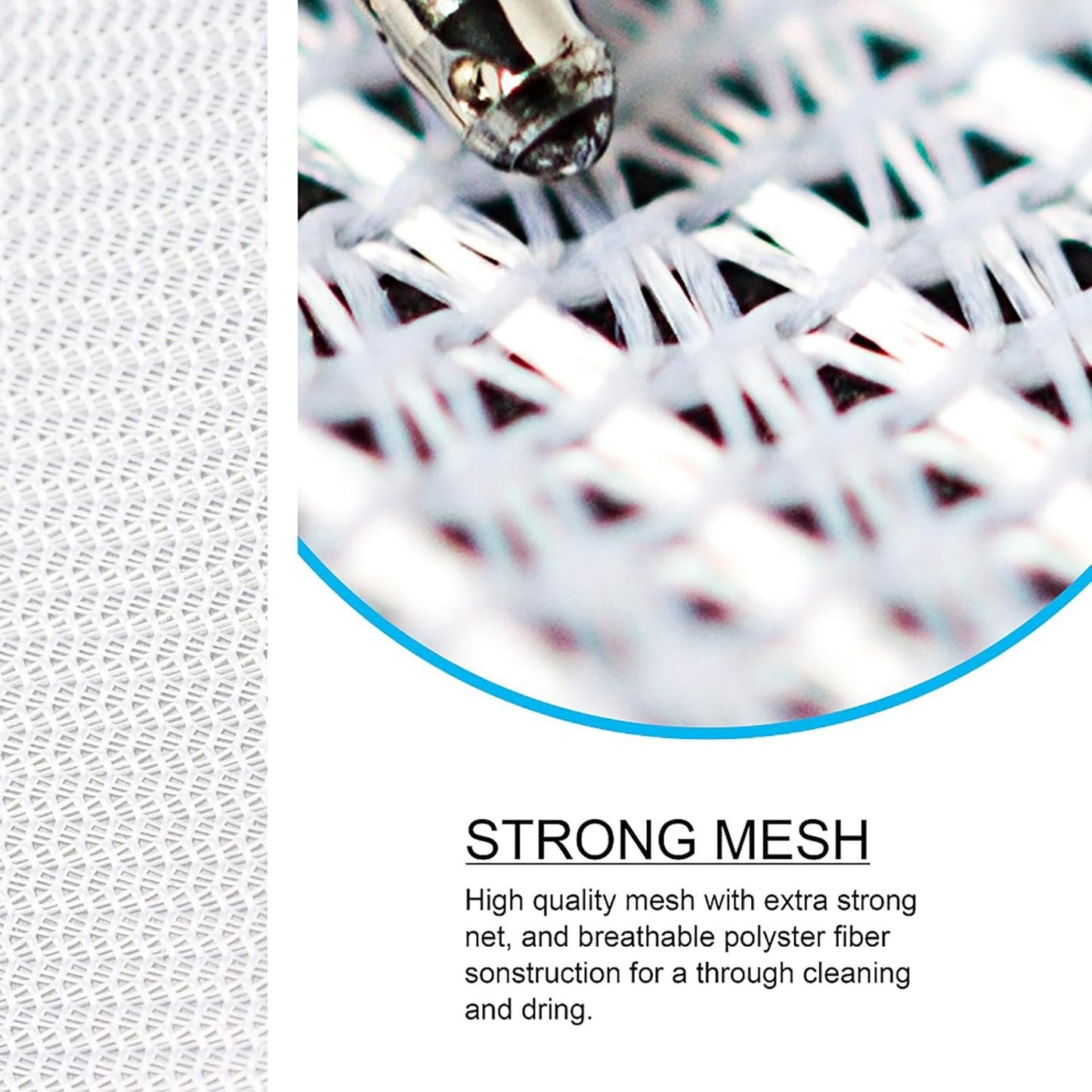 TENRAI 3 Packs Delicate Laundry Bags for Reusable Face Masks and Makeup Remover Pads, Fine Mesh Wash Bags