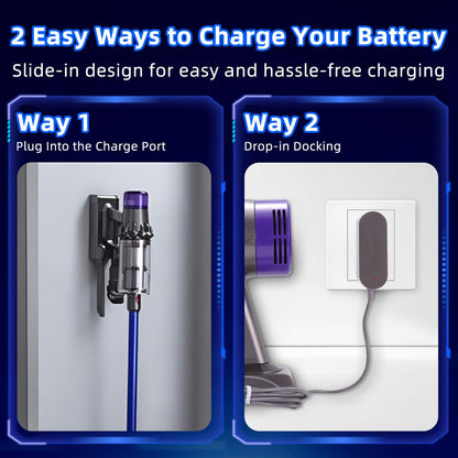 MTYSP V8 SV10 Battery Replacement, Extended Run 64min 7000mAh Lithium-Ion Bateria Compatible with SV10 V8 Animal/Absolute/Fluffy/Motorhead/Carbon Fiber Stick Series Handheld Vacuum Cleaners