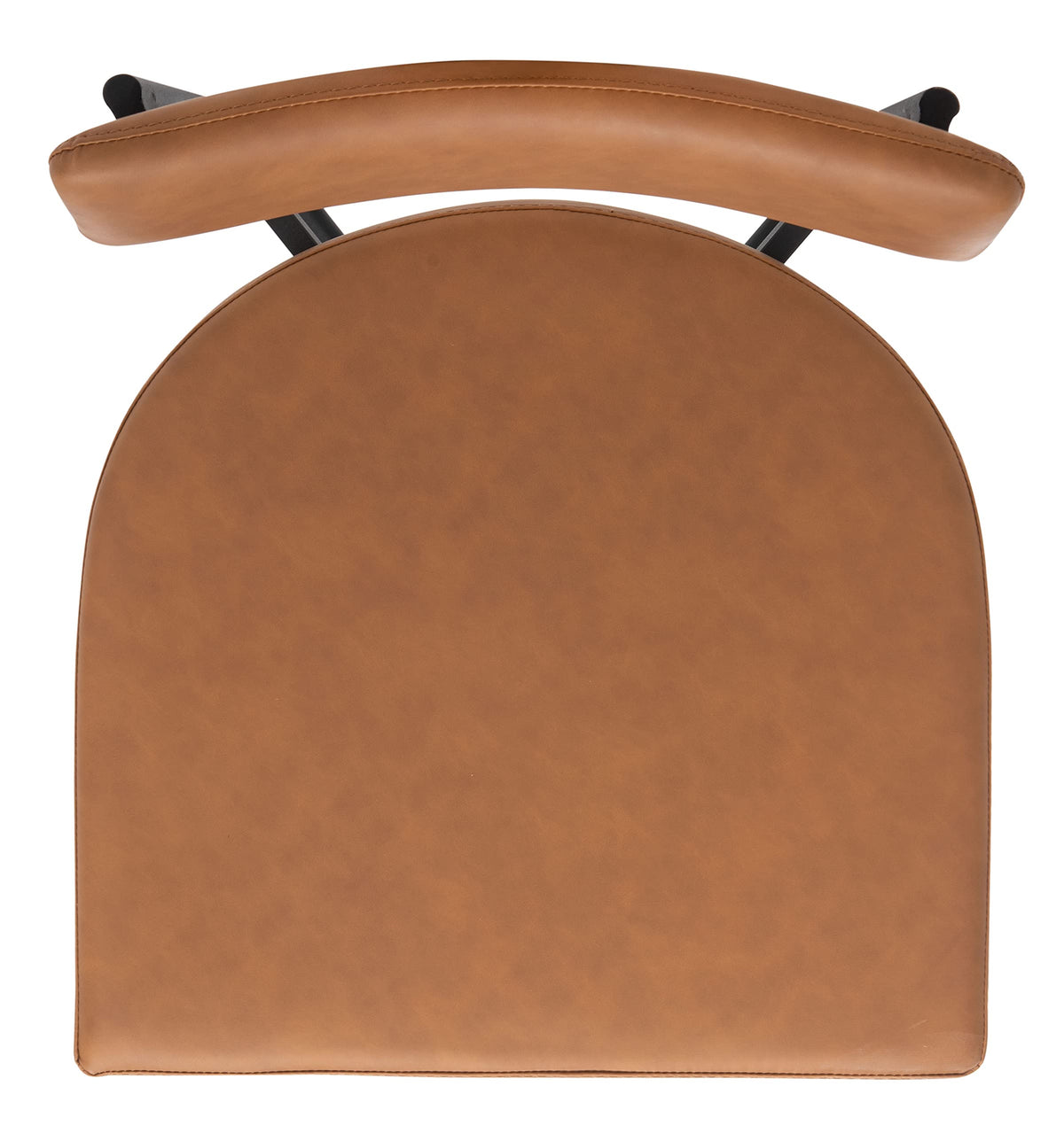 SAFAVIEH Home Collection Archer Faux Leather Dining Chair (Set of 2)-Fully Assembled DCH3004D-SET2, Cognac/Black
