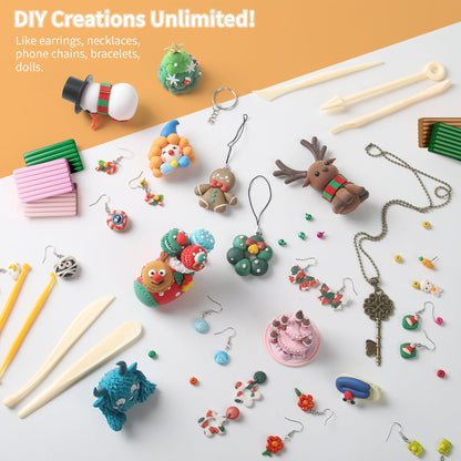 Aestd-ST Polymer Clay 85 Colors, Modeling Clay for Kids, Oven Bake Molding Clay Kit,DIY Starter Kits with Sculpting Tools and Accessories, Art and Craft Gifts for Kids and Adults.