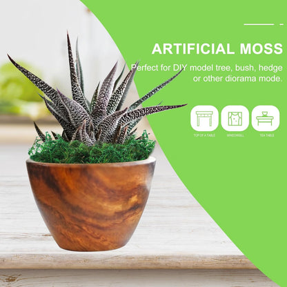 Garneck Artificial Moss Lichen - Simulation Fake Moss for DIY Green Decorative Potted Plants, 20g