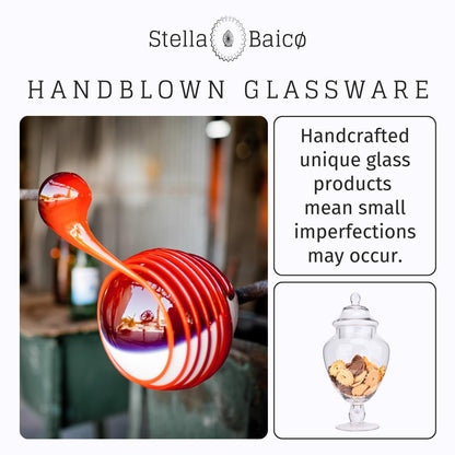 Large Glass Apothecary Jars with Lid, Glass Candy Jar for Candy Buffet, Elegant Decorative Glass Jars for Wedding, Display and Party, Clear Candy Canisters (Height: 12.6", Diameter: 6.3")