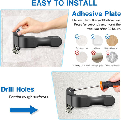 Wall Mount Holder for Shark IX141 IZ562H IZ682H IZ361H IZ462H Pet Cordless Stick Vacuum, Compatible with Dyson V10 V11