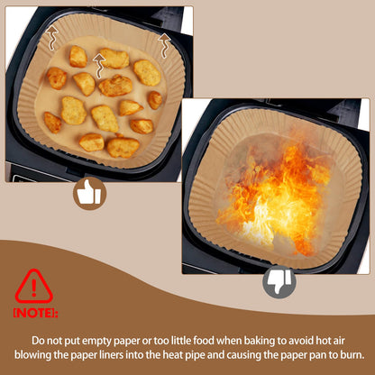 Ninja AG301 Air Fryer Liners - 125 Pcs Disposable Parchment Paper Airfryer Liners