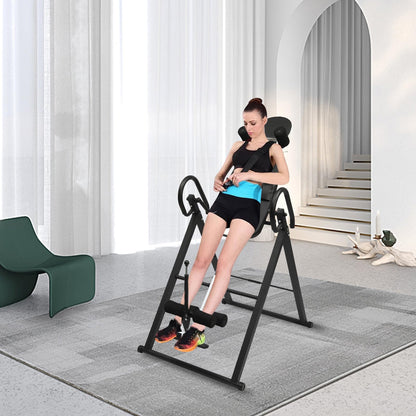 SEANESZTI Heavy Duty Inversion Table, 330 lbs Capacity Strength Training Inversion Equipment, Back Stretcher Inversion Table for Back Pain Therapy Training with Safe Belt & Comfortable Ankle Holders