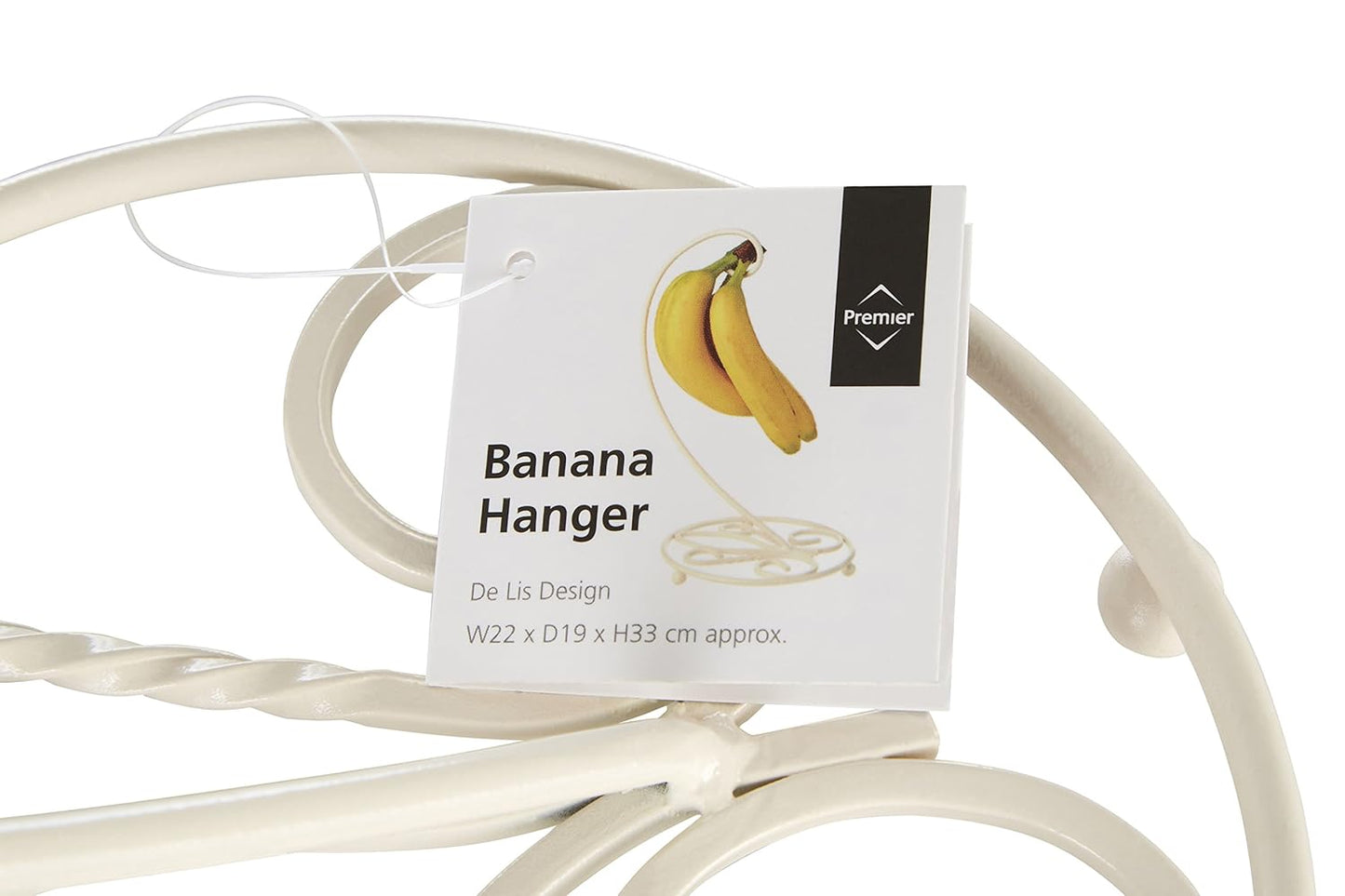 Premier Housewares De Lis Banana Hanger - Cream