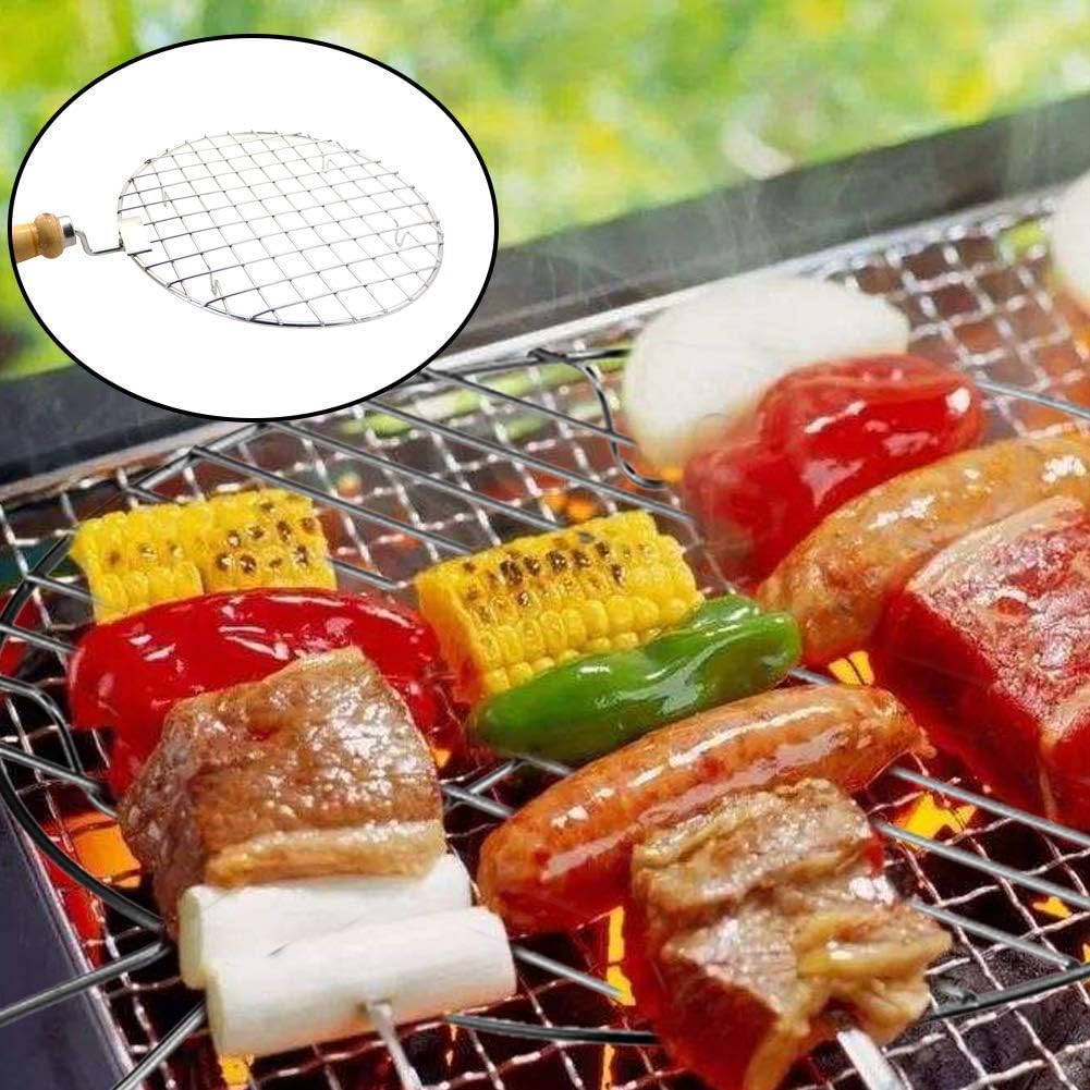 Khandekar 8 Inch Stainless Steel Round Wire Roaster Rack, Roti Jali, Papad Jali, Chapati Grill