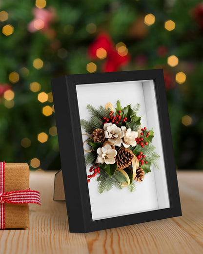2 Pack 8x10 Shadow Box Frame with Plexiglass, Wood Frame Display Case Box for Memorabilia, Dried Flowers, Medal, Crafts, Tickets and Photos (Black, 8x10)