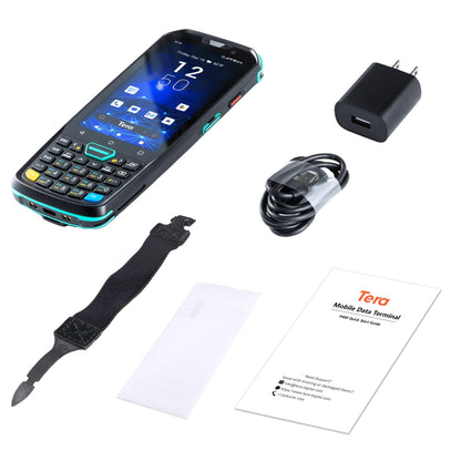 Tera Android 11 Barcode Scanner with 26 Keys HS7 Scan Engine IP67 Rugged 4+64GB 5100 mAh Battery QC 3.0 Fast Charge 4” Touch Screen Mobile Terminal for Warehouse Inventory Scanner P400