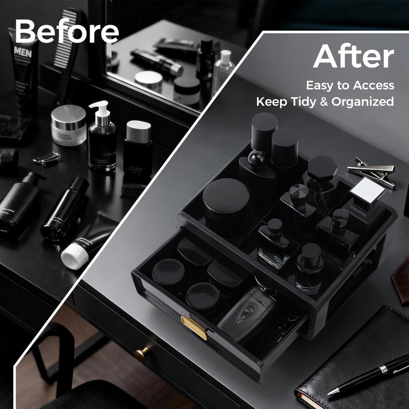 UJQSUN Cologne Organizer,Bathroom Organizer Countertop,Dresser Organizers,Perfume Tray,Under Sink Organizer,Cologne Stand,Perfume Holder,Colognes Stand for Men,Mens Organizers,Gifts for Men