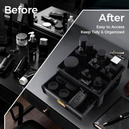 UJQSUN Cologne Organizer,Bathroom Organizer Countertop,Dresser Organizers,Perfume Tray,Under Sink Organizer,Cologne Stand,Perfume Holder,Colognes Stand for Men,Mens Organizers,Gifts for Men
