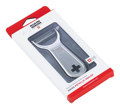 Kuhn Rikon Swiss Metal Peeler 4”, Stainless Steel