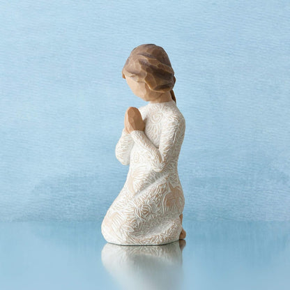 Willow Tree Prayer of Peace (Lighter Skin), Seeking The Quiet Within, Sculpted Hand-Painted Figure