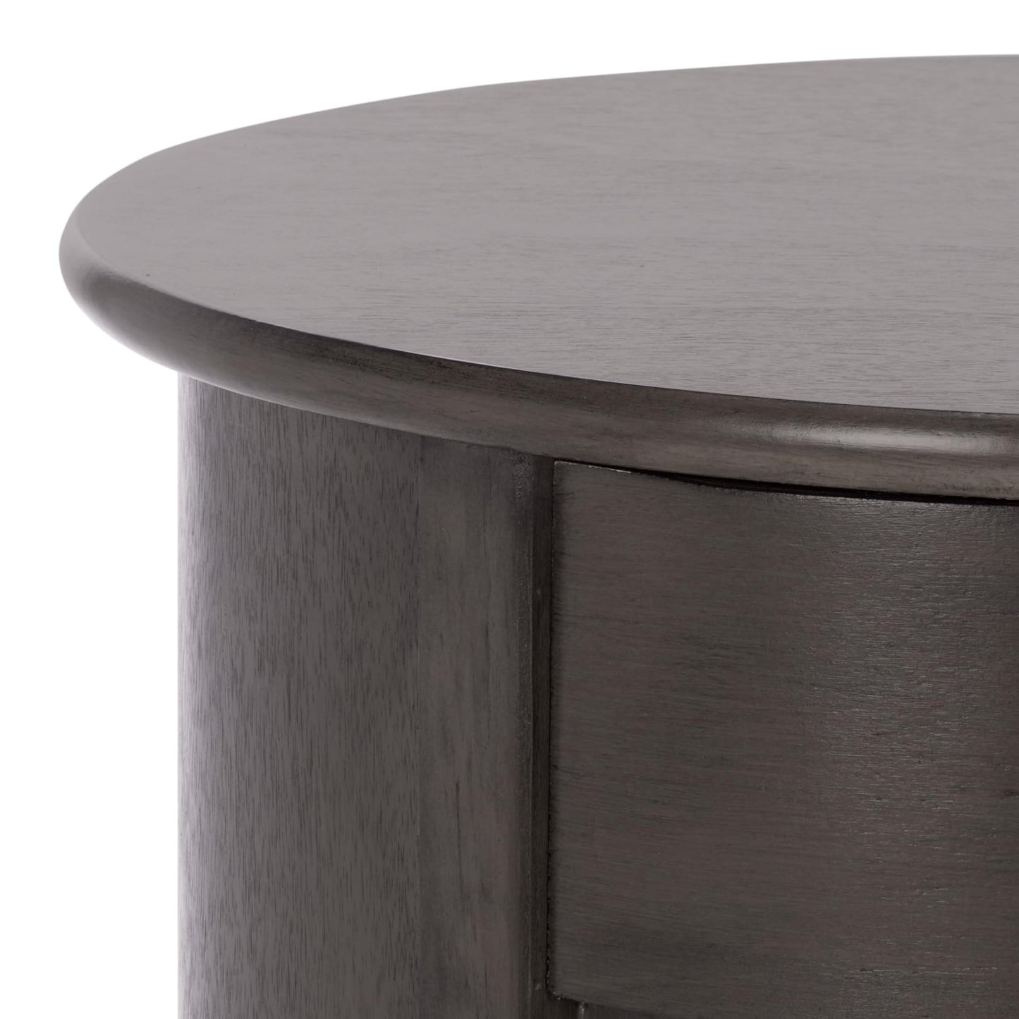 SAFAVIEH Furniture - Tabitha 1-Drawer Accent Table - Black - Solid Wood - Farmhouse Storage Design - Ideal for Living Room, Entryway, Home Office, 17.7"W x 17.7"D x 26"H - Fully Assembled (AMH5712H)