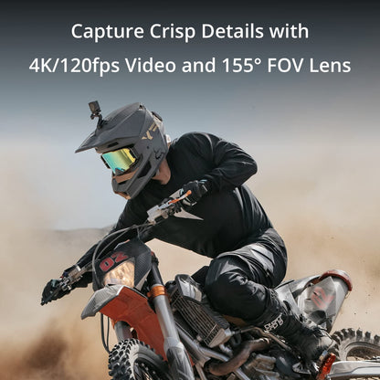 DJI Action 2 Dual-Screen Combo (32GB) WITHOUT Magnetic Protective Case, 4K Action Camera with Dual OLED Touchscreens, 155° FOV, Magnetic Attachments, Stabilization, Underwater Camera Ideal
