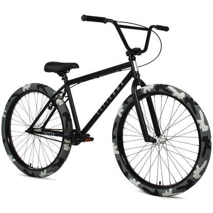 Elite BMX Bicycle 18", 20" & 26" BMX Bikes - Freestyle BMX Bike All Models Come with 3 Piece BMX Crankset (26" Outlaw, Black Combat)
