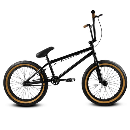 Elite BMX Freestyle Bike, Durable Steel Frame, Available in 16", 18", and 20" Sizes. New Sizes 26" and 29" BMX Bicycles. (Black Gum, 20")