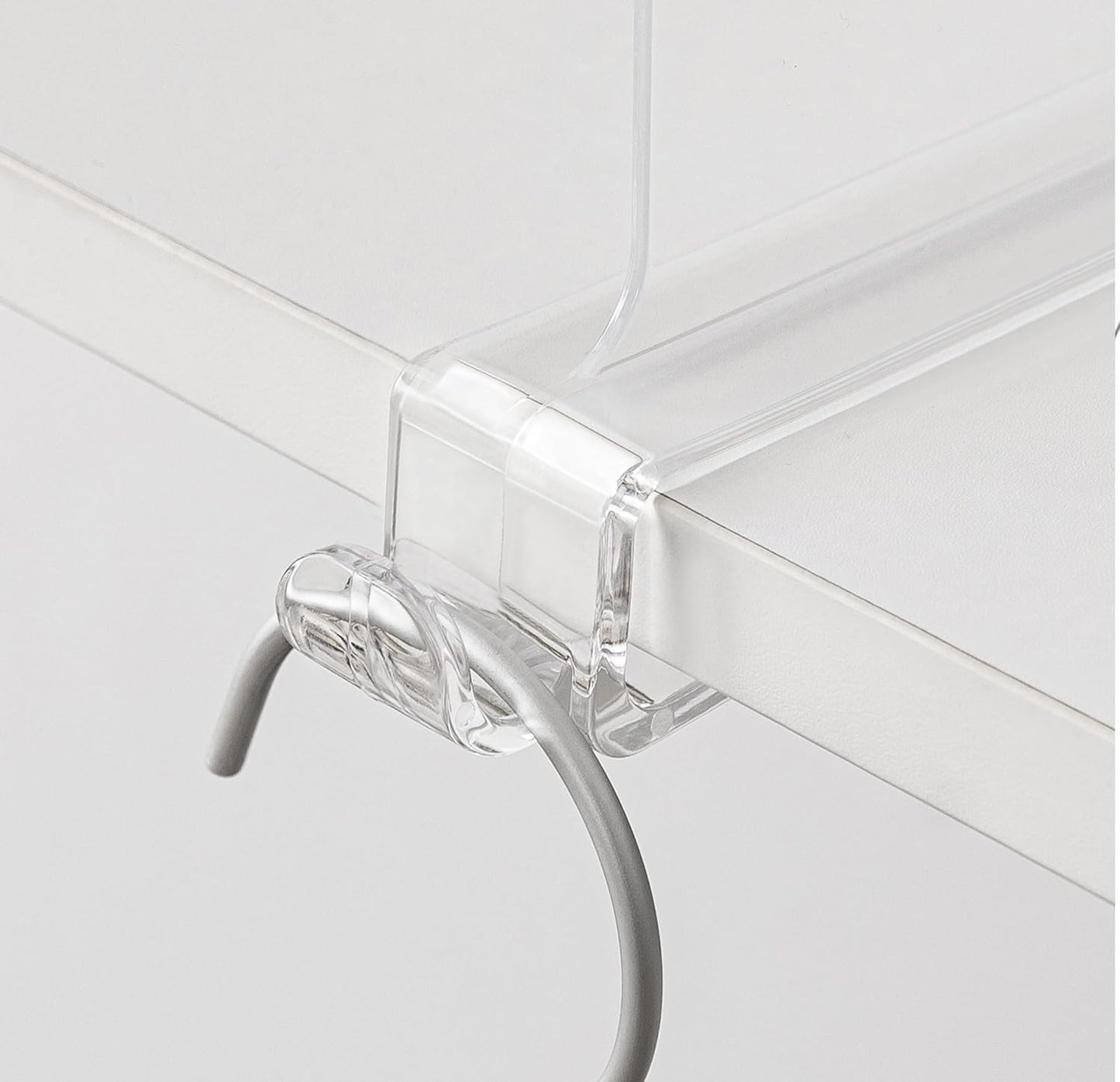 Clear Shelf Dividers 12 Inches [Extra Tall Version] - 4 Pack Acrylic Vertical Organizer for Bedroom, Kitchen, Office