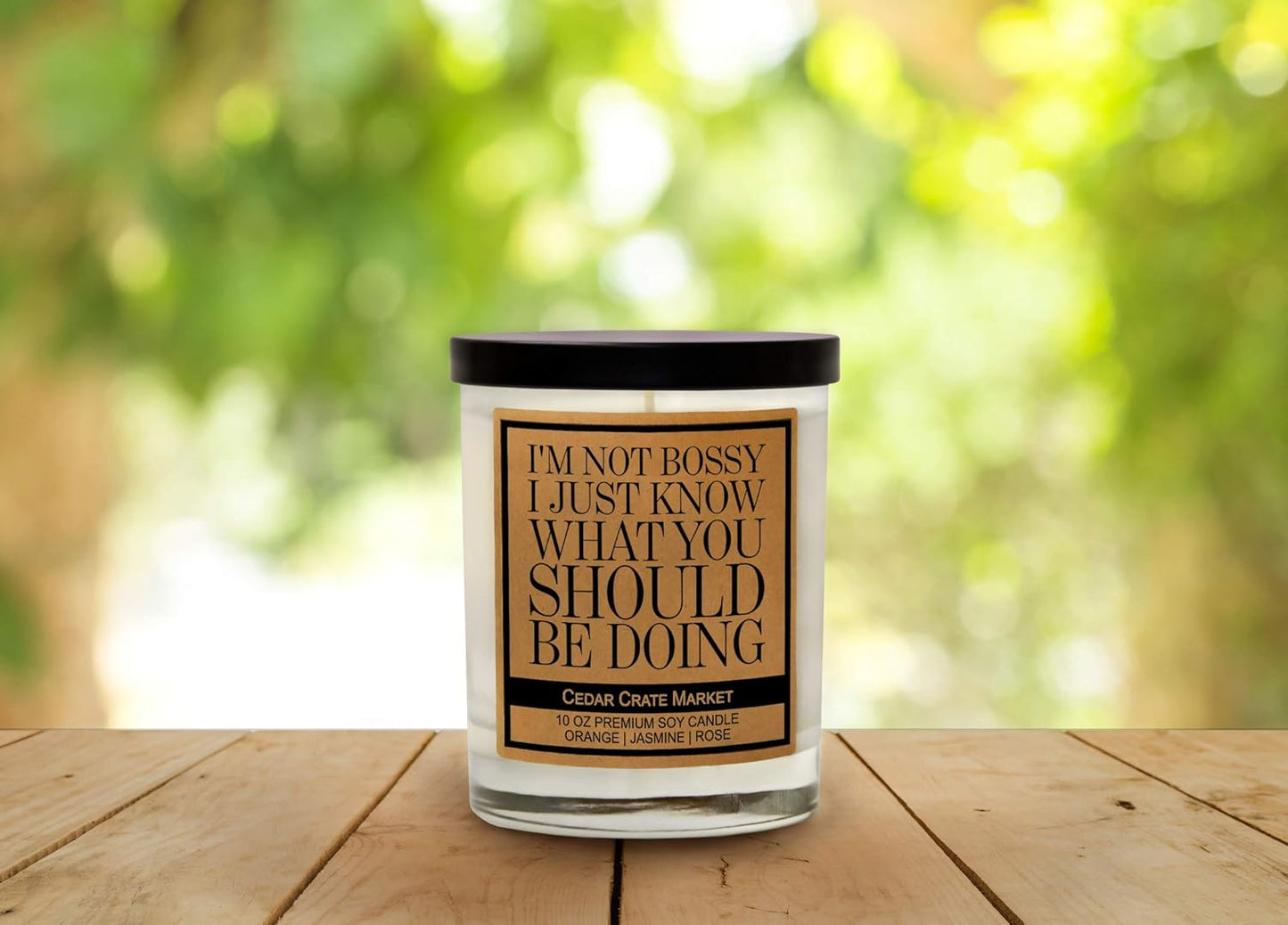 Funny Scented Candle Gifts | I'm not Bossy | Best Ever Boss Gifts for Coworkers, Men, Women, Birthday, Christmas