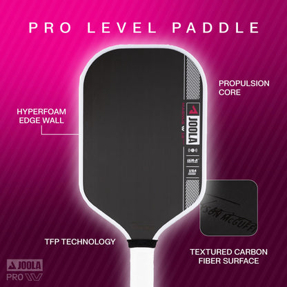 JOOLA Tyson McGuffin Magnus Pro IV 16mm Pickleball Paddle - Elongated Shape for Power & Reach - Propulsion Core Increases Spin & Control - UPA-A Certified - NFC Chip Enabled.