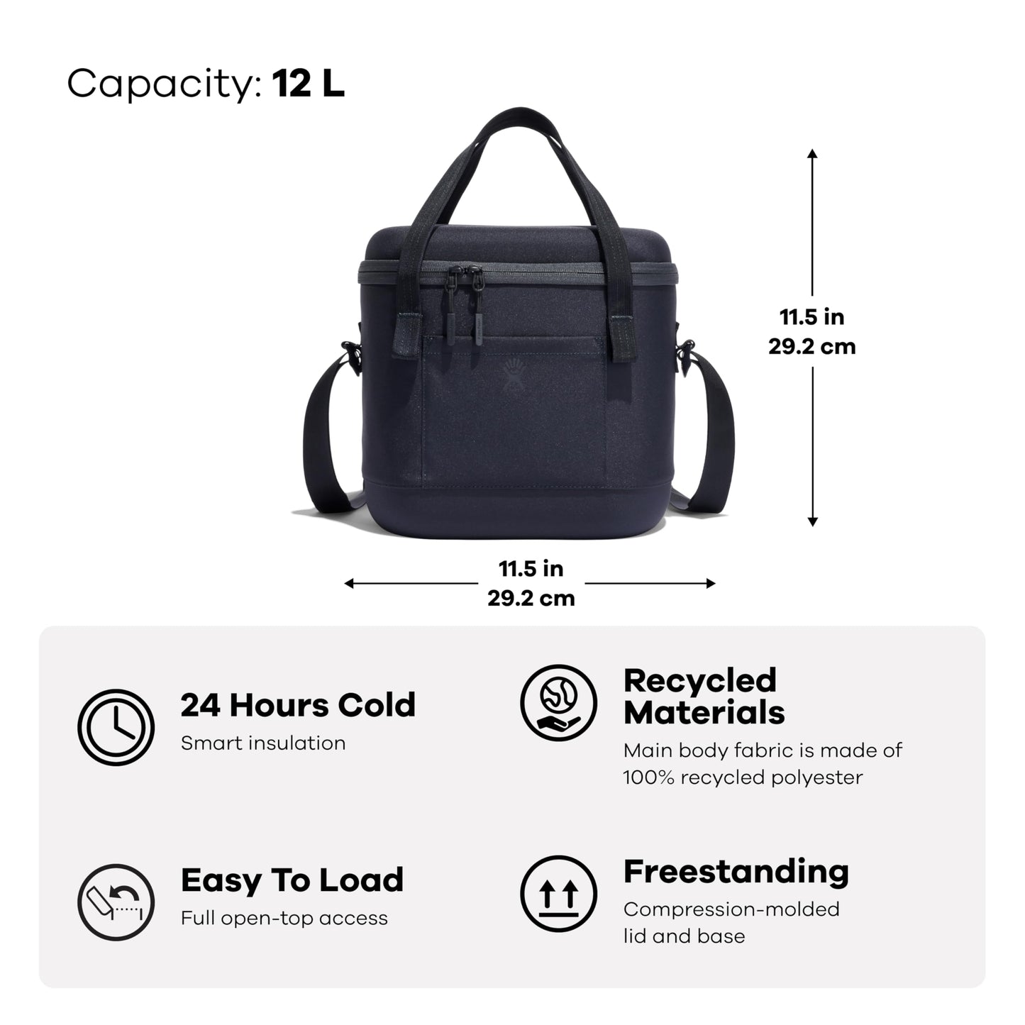 Hydro Flask Cooler Bag - Insulated Portable Soft Cooler - 12 L Capacity in Cascade and SURF