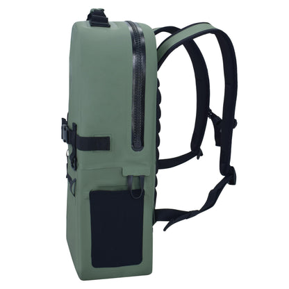 Breakwater Supply™ Fogland Waterproof IP68 Submersible Backpack | Laptop Sleeve & Airtight Zippers for Outdoors, Hunting, Fishing, Waterfowl, Floating Dry Bag, Unisex, TPU (Marsh Green, 25L)