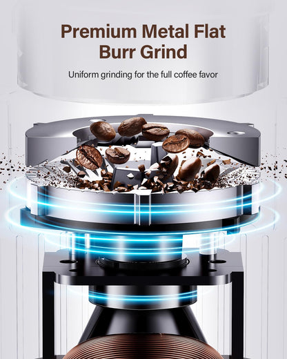 SHARDOR Burr Coffee Grinder Electric with 32 Grinding Sizes 3.0,Coffee Bean Grinder with 40 Seconds Adjustable Electronic Timer, Coffee Grinders for Home Use with Chamber Cleaning Button,Black