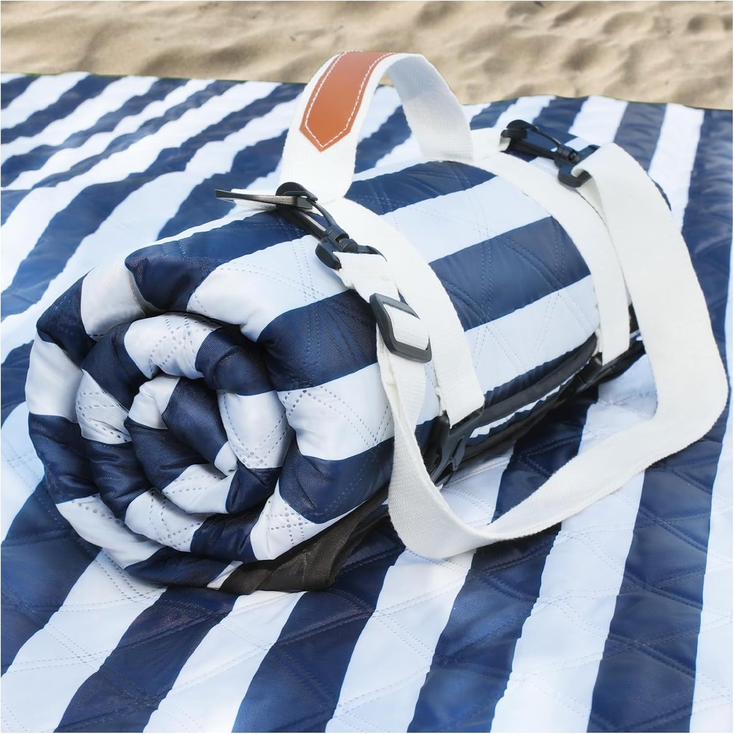 Genovega Waterproof Sandproof Beach Blanket Picnic Outdoor Mat Extra Large Foldable Sand Free Big Giant XL Towel Car Essential Roadtrip Gadget Rv Accessories Gear Must Haves Hiking Items Necessities