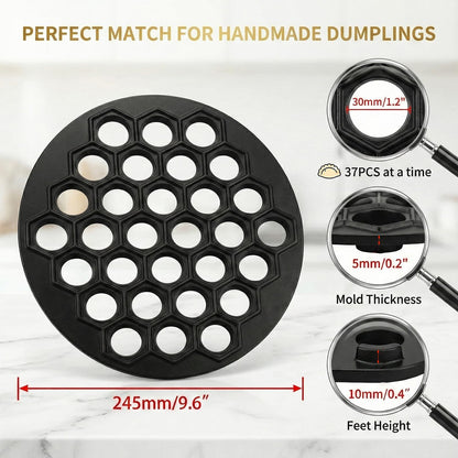 2pcs Black Silver Ravioli Dumpling Mold, 37 Holes Metal Ravioli Maker, Russian Pelmeni Maker, Pelmeni Meat Dumplings Maker, Handmade Dumpling Cutter Tools,Kitchen Utensils