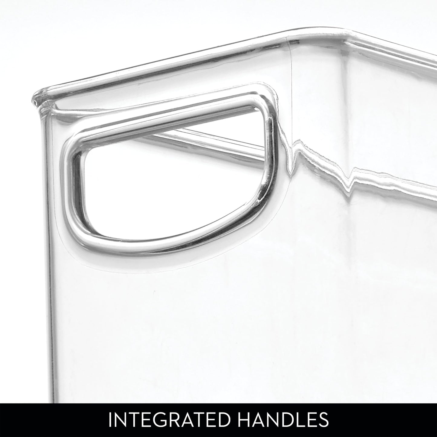 iDesign Recycled Plastic Stackable Storage Bin - Perfect to Hold Breast Milk Bags - Clear