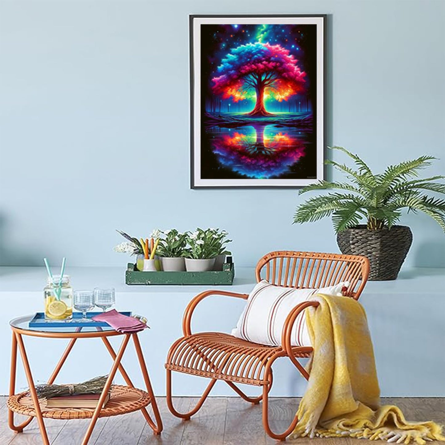 PUAGEMTI Diamond Art Kits for Adults, Tree of Life Diamond Painting Dots for Adults Beginners DIY Round Full Drill Gem Art Kit for Home Leisure and Decoration 12x16 Inch