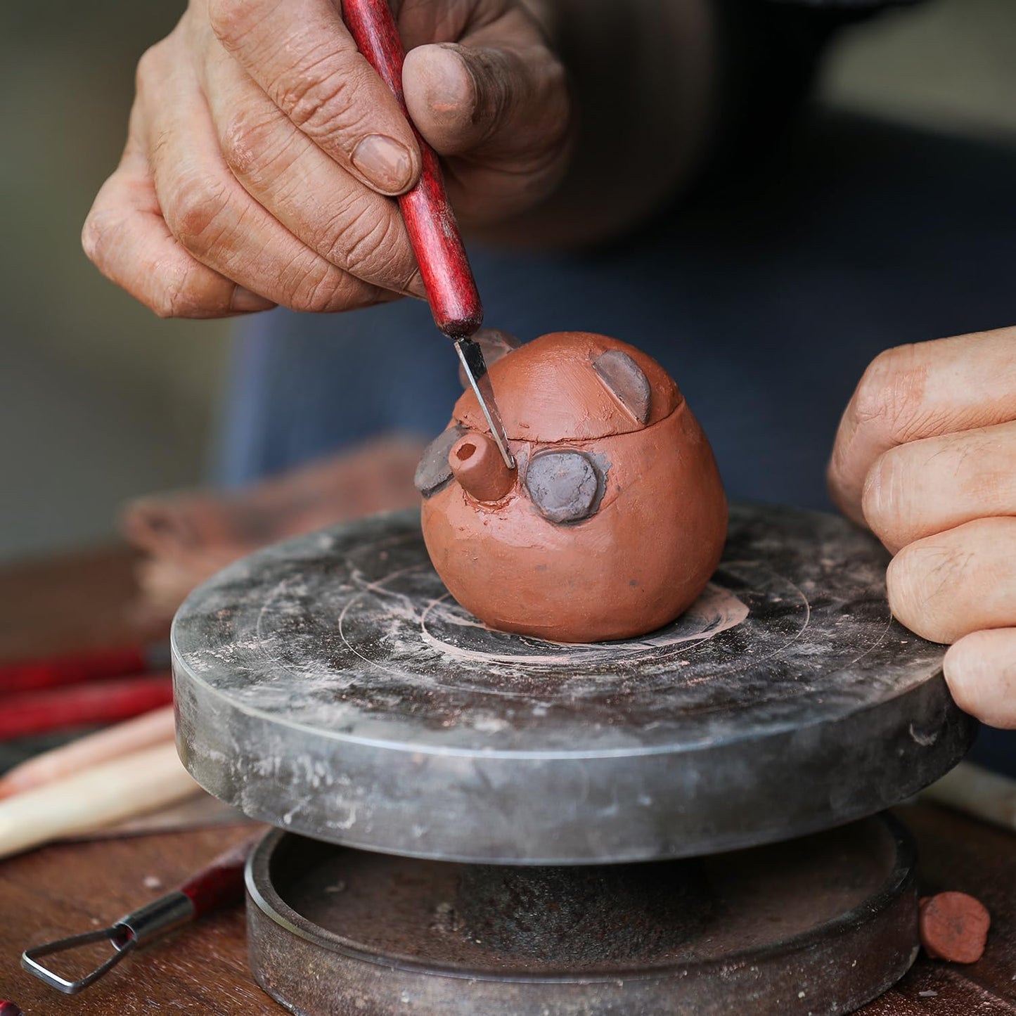 SHENOMAD 17PCS Clay Sculpting Tools with Wire Pottery Modeling Ceramics Polymer Tools Set for Air Dry Clay Carving Molding Pottery Crafting Beginners