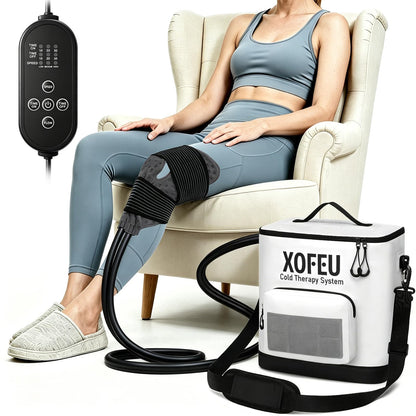 Ice Machine for Knee After Surgery, Program Timer Cold Therapy for Knee Replacement, FSA Eligible HSA, 19Qt Cryotherapy System for ACL, TKR & Sports Training Recovery, Pain Relief, Reduce Swelling