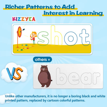 Learning Educational Toys for 2 3 4 5 6 Years Old Boys Girls, See & Spell Matching Letter Game with Alphabet Cards for Kids, Preschool CVC Word Builders Toy, Christmas Birthday Gifts for Age 2-4 4-6