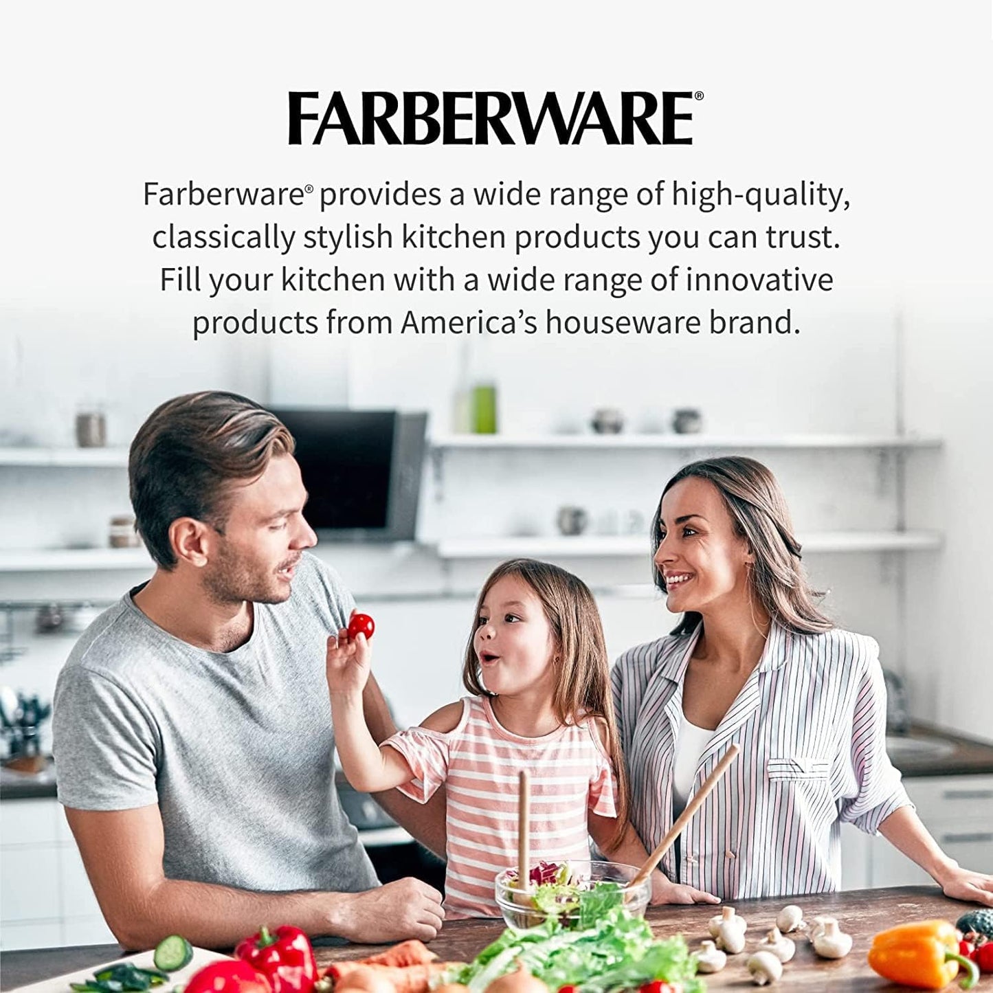Farberware Plastic Cutting Board with Aqua Nonslip Edges, Stylish Marble Pattern, 11x14-Inch