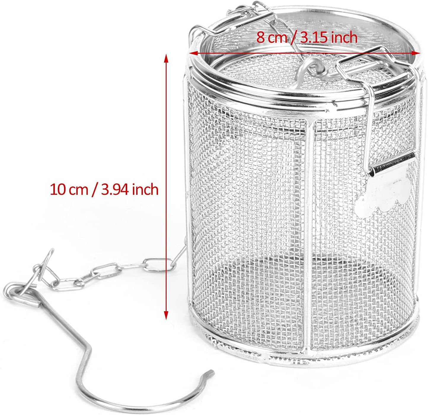 Tea Spice Seasoning Strainer Filter Mesh, Stainless Steel Herbal Filter for Soup Seasonings, Tea Infuser Basket
