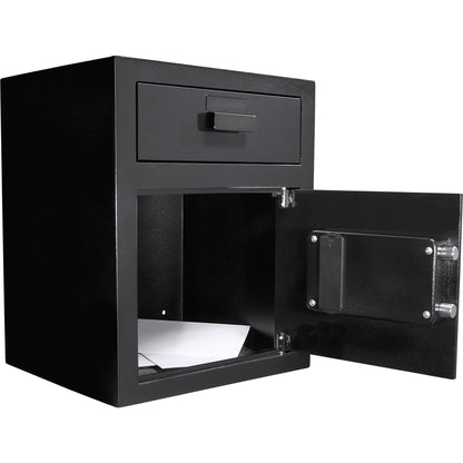 Barska Digital Depository Safe with Drop Slot – Solid Steel Lock Box for Cash, Mail & Valuables, Dual PIN Code Access, Anti-Pry Door, 2 Steel Bolts, Mounting Hardware – for Home & Office Security