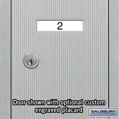 Salsbury Industries 3503ARU Recessed Mounted Vertical Mailbox with 3 Doors and USPS Access, Aluminum
