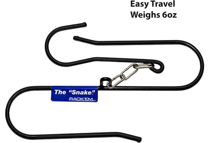 Rack'Em Wader Boot Hanger for Fishing Waders, Heavy Duty, Black, 1 Pair Hanging Hook