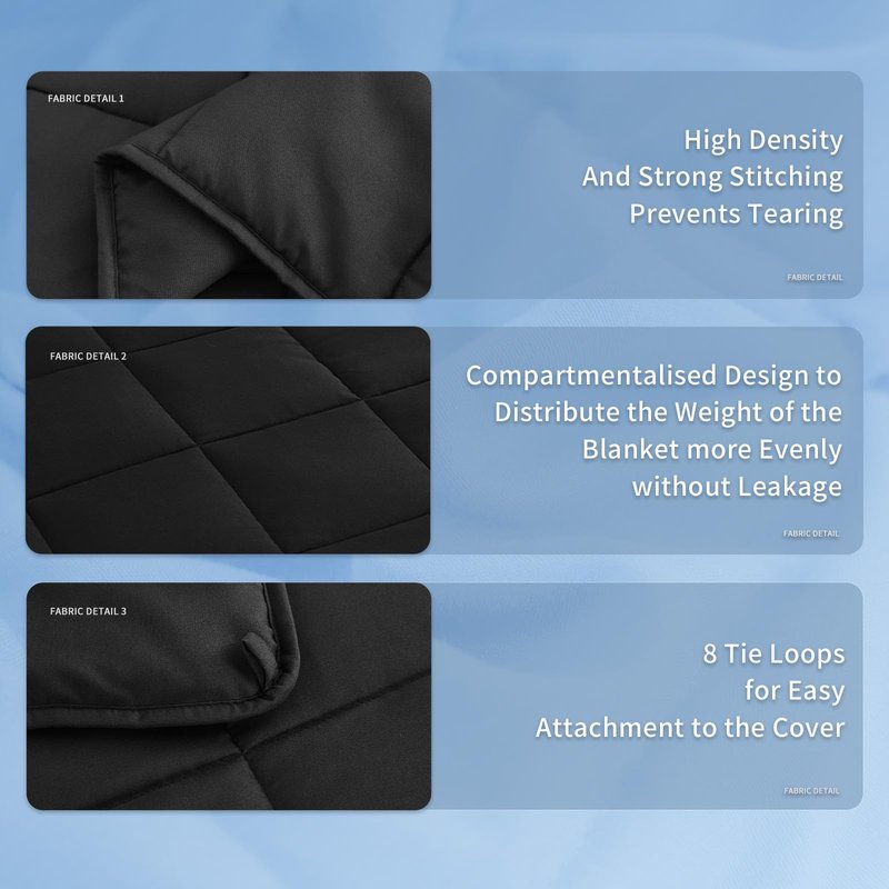 Topcee Weighted Blanket for Adults (20 lbs, 60" x 80") Queen Size Soft Cooling Heavy Blanket Sleeping, Apply to 190-210 lbs Body, Thick Breathable Blanket with Glass Bead, Easy Care