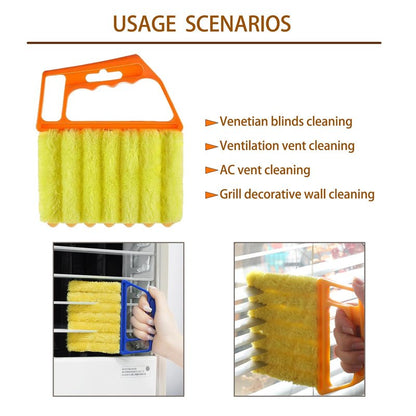Washable Blind Cleaner Tool, Blind Duster, Microfiber Dusting Brush for Venetian Blinds, Window Shutters, Air Conditioner Vents(2-Pack)