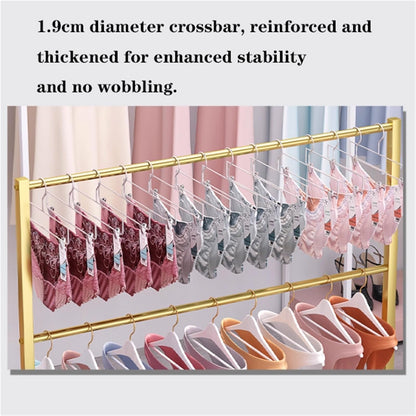 Mobile Lingerie Bra Rack Swimsuit Organizer Hanger, Anti-Slip, Underwear Display Stand with Wheels, Commercial Clothing Store Shelf, for Shorts,Hats, Sock, 3 Tier(Black,100 * 40 *