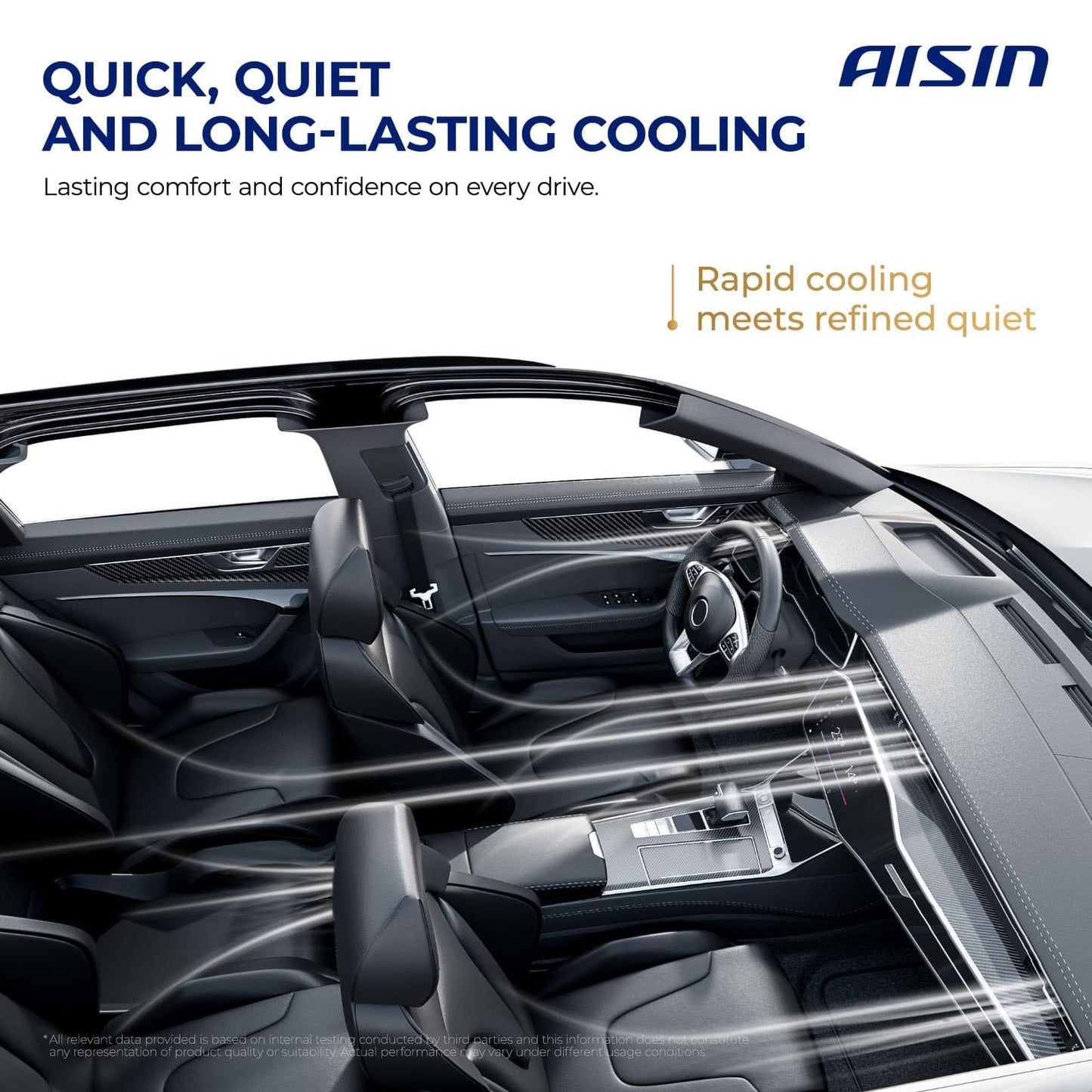 AISIN AFTERMARKET ACCT-00794 Air Conditioner AC Compressor - Compatible with Toyota Yaris 2012-2018, Yaris R 2016-2018 - with 4-Pulley Groove, with Clutch